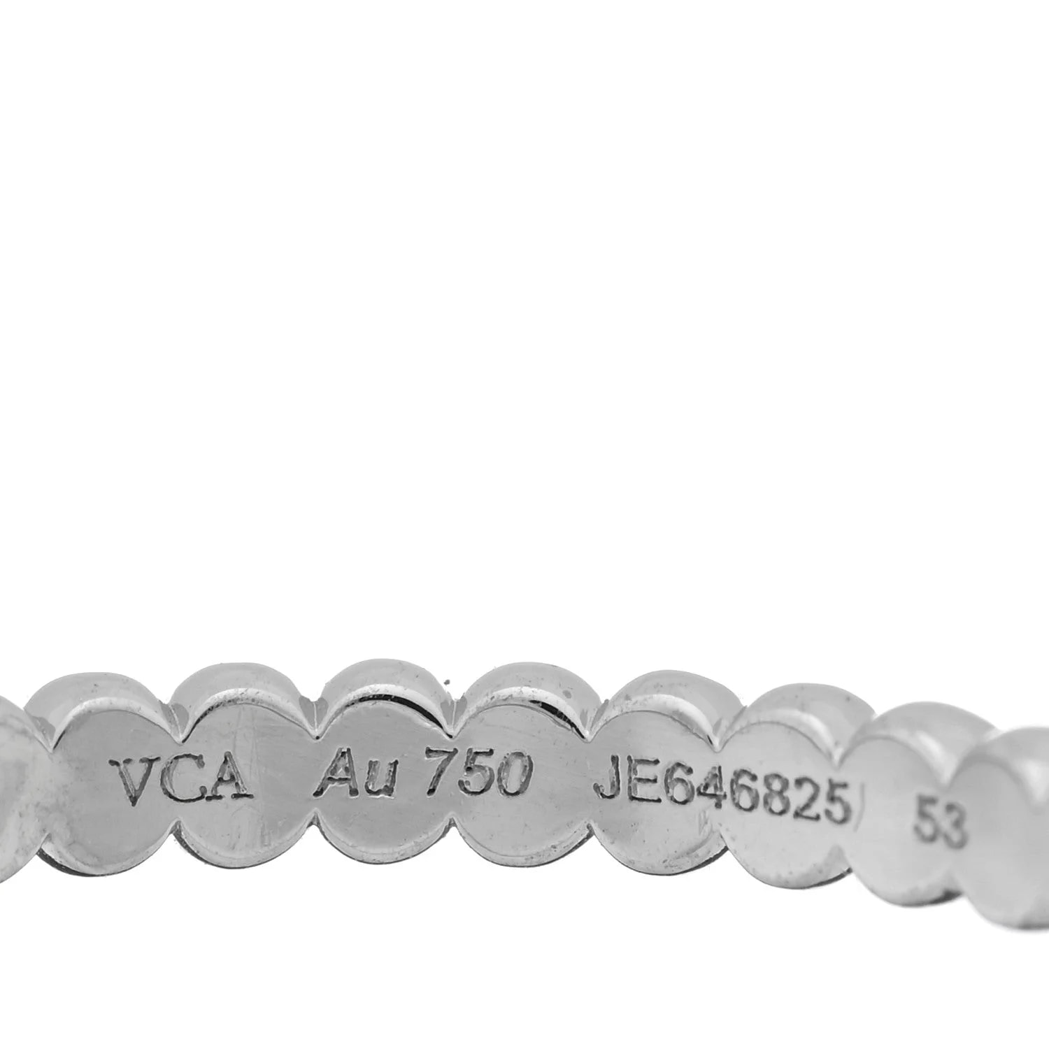 18K White Gold Small Perlee 53 6.25 4