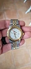 Tag Heuer — Tag Heuer 155.706 WS1120.BB0607 1500 GMT Jumbo Gold White Silver — Watch — resale