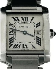 Cartier Tank Francaise SM W51011Q3 2384 Stainless Steel 25mm Ivory Dial #WJW188 3