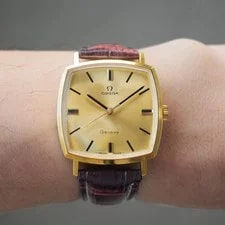 Omega Geneve Square Manual 1969 Gold Plated 4
