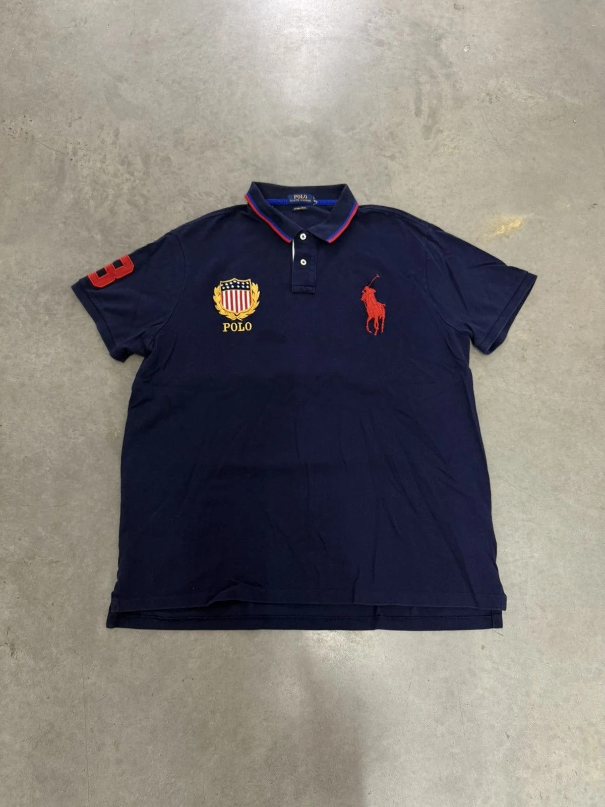 Polo Ralph Lauren — Polo Ralph Lauren Big Pony USA Crest #3 Short Sleeve — streetwear — resale