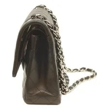 Chanel A01112 11.12 Medium Classic Flap Grained GoldToneMetal 2