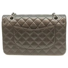 Chanel A01112 11.12 Medium Classic Flap Grained GoldToneMetal 3
