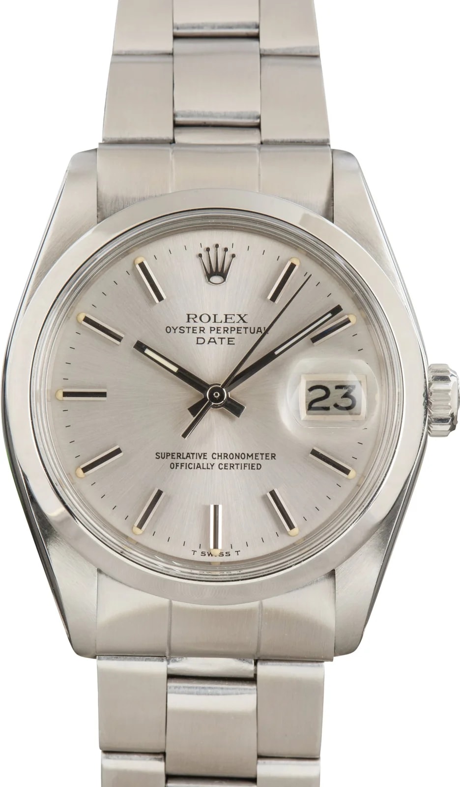 Rolex Date Stainless Steel Ref 1500 Silver Dial 2