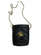 Gucci — Gucci GG Marmont Chain Drawstring — Handbag — resale