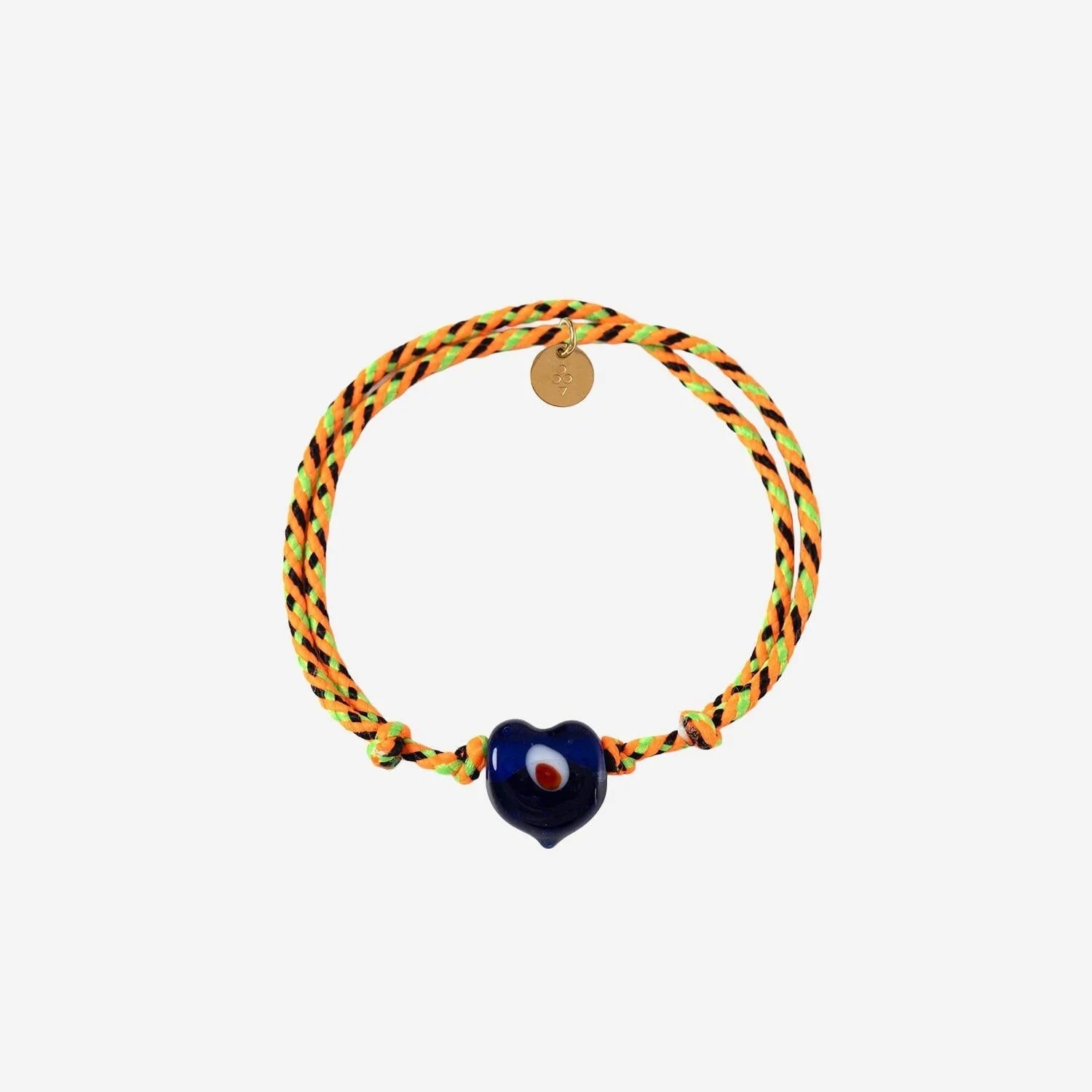 Sorbet Island — Sorbet Island Woven Fabric Heart Charm — — Jewelry — resale