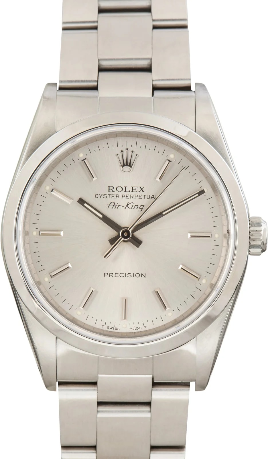 Steel Rolex Air-King Silver Dial Ref 14000 2