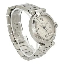 Cartier Pasha C GMT W31029M7 Automatic Stainless Steel Silver 4