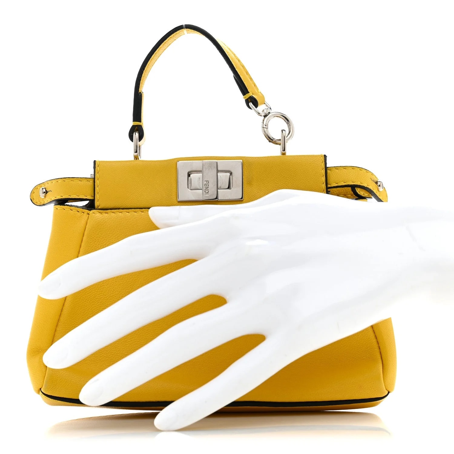 Shiny Micro Peekaboo Iconic Satchel Sunflower 2