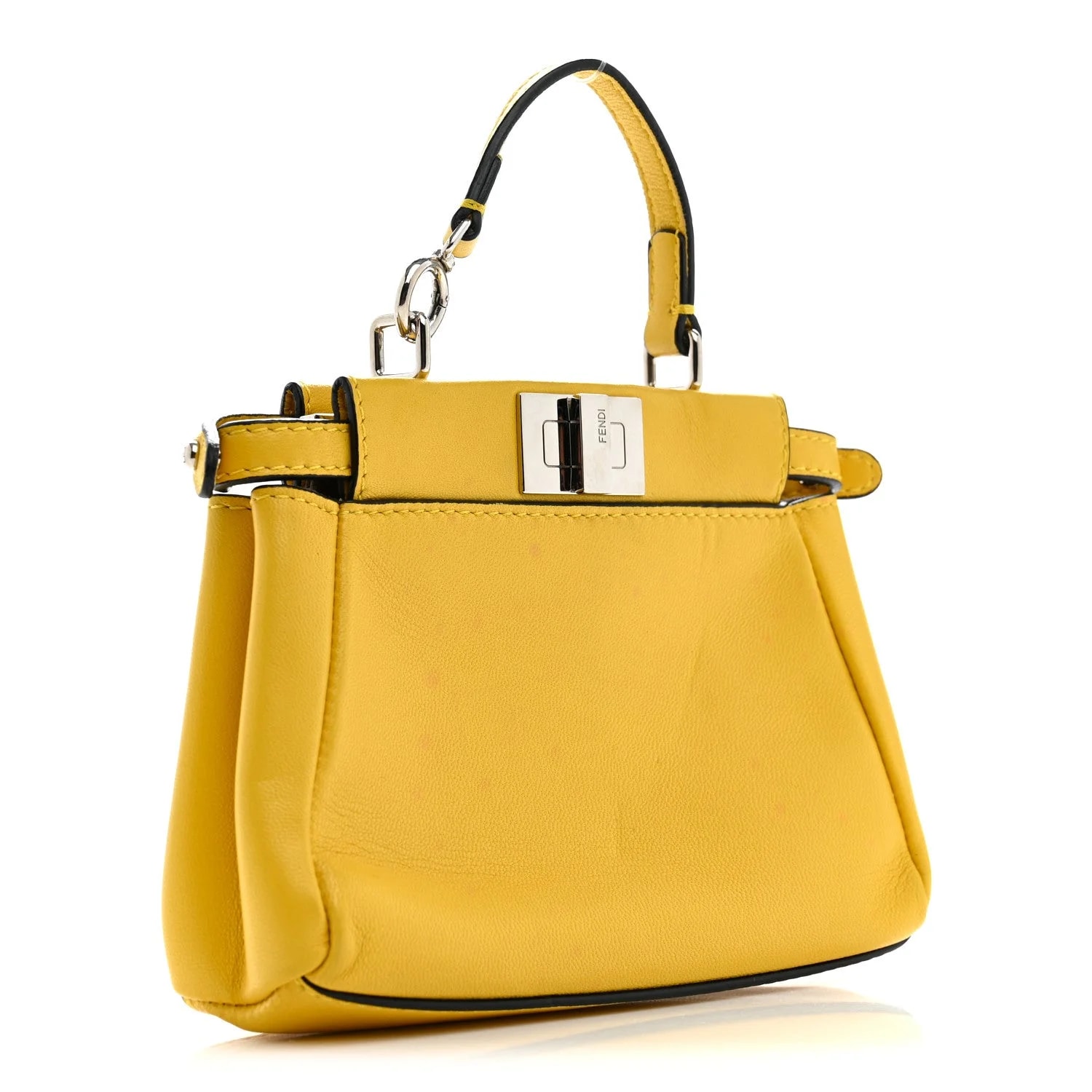 Shiny Micro Peekaboo Iconic Satchel Sunflower 3
