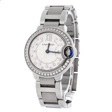 Cartier Ballon Bleu de Quartz Stainless Steel With Diamond Bezel 2
