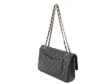 Chanel Flap 25 With W Chain Caviarskin BlackBlack #DB090 2