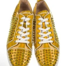 $995 Christian Louboutin Psychic Spike Sneakers 45.5 EU; 12 US 2