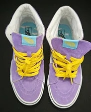 Vans Off the Wall Simpsons Sk8 Hi Shoes Lisa for President - Sz 7.5 - [B-9] 2