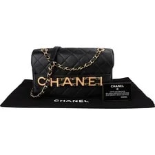 Chanel Chain Spellout Letters Single Flap Crossbody 2