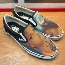 8.5US Vans Ink'D Custom Culture Slip-On Graphics LTD Collection Orig 3