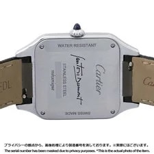 Cartier Santos WSSA0046 Stainless Steel / Leather 43.5mm Black Dial #TZW1270 3