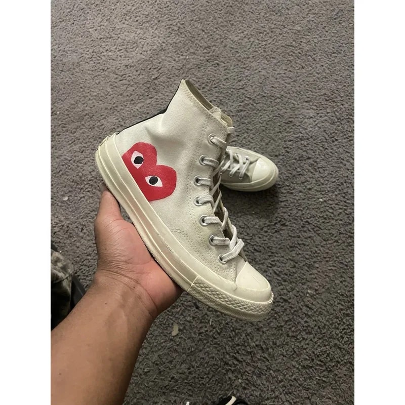 Converse — Size 6m- Converse Chuck 70 CDG Hi 8 Heart — Sneaker — resale