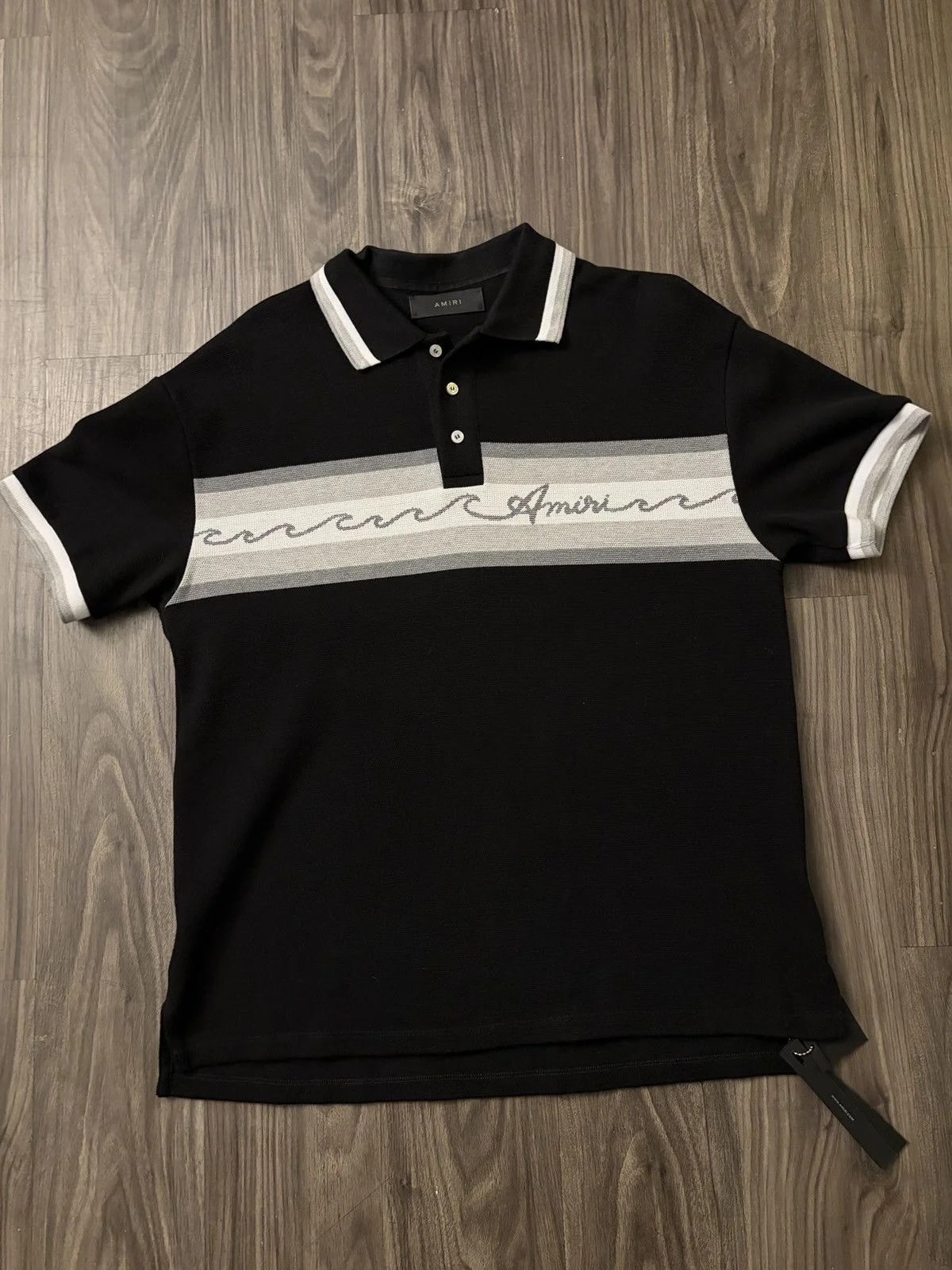 Amiri — Amiri Baja Wave Stripe Polo — streetwear — resale