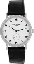 Patek Philippe — Patek Philippe Calatrava 3919G-001 18k White Gold White Dial 33mm Manual — Watch — resale