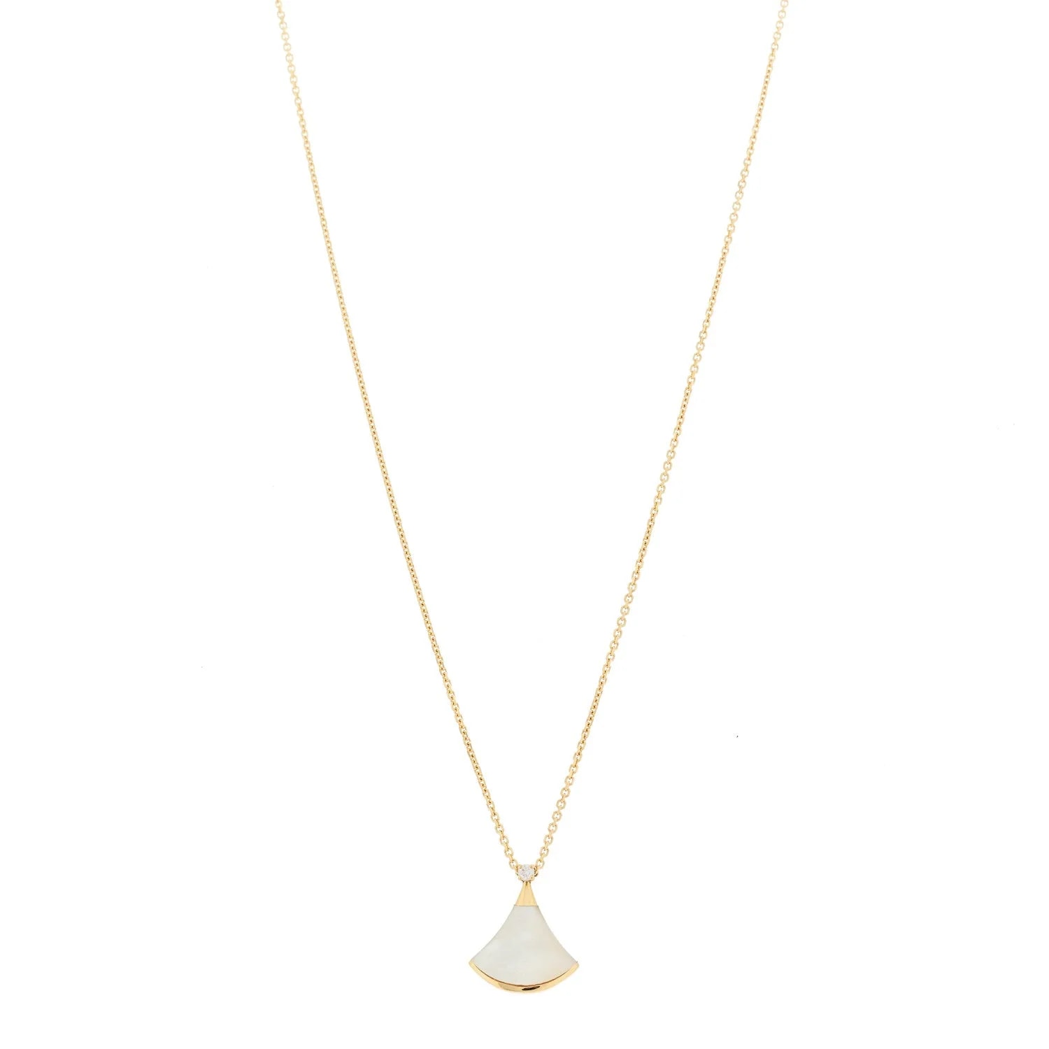 Bulgari — 18K Yellow Gold Mother of Pearl Small Divas' Dream — Jewelry — resale