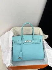 Hermès — Auth Hermès Birkin 30 Tiffany Blue — Handbag — resale