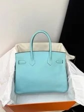 Auth Hermès Birkin 30 Tiffany Blue 2