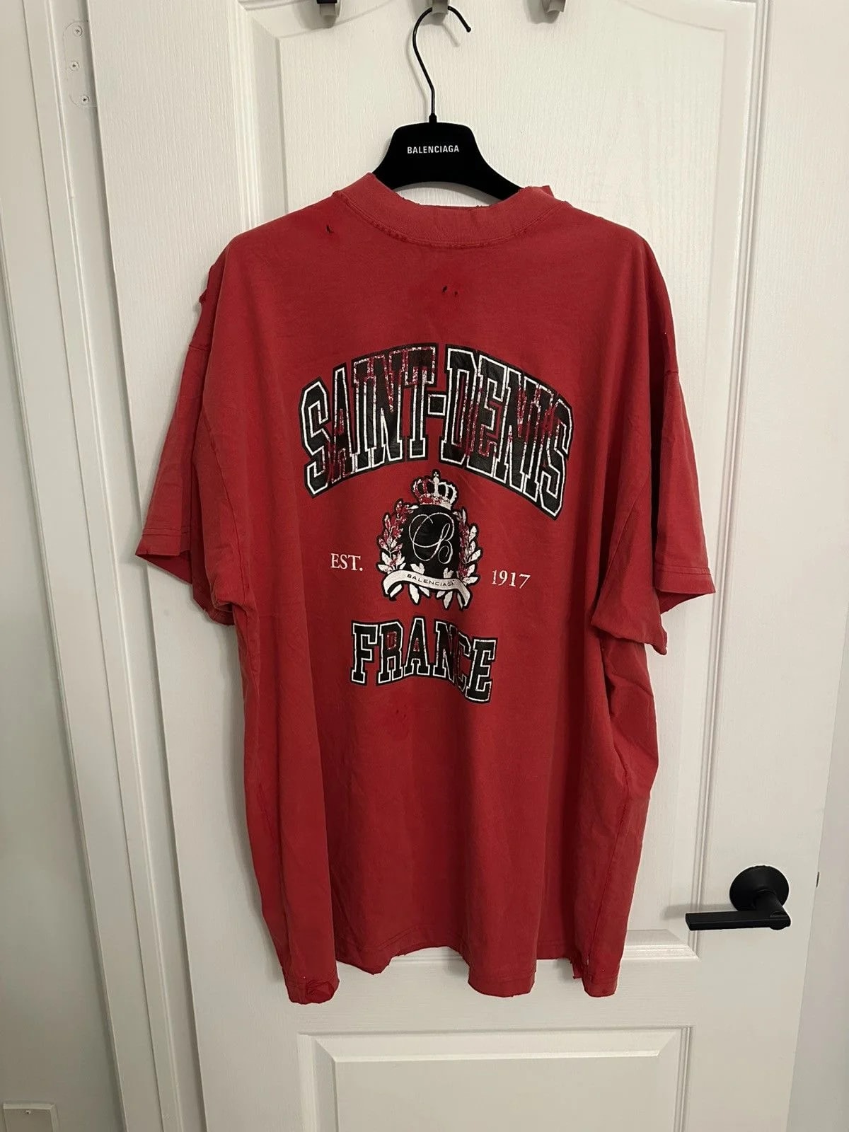Balenciaga — Balenciaga 2024 Saint Denis Destoryed T Shirt — streetwear — resale