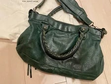 Balenciaga the City Aged Studded Classic Motorcycle 2