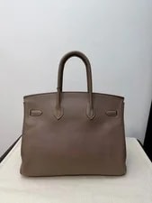 Auth Hermès Birkin 35 Etoupe Palladium 4