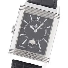 Jaeger-lecoultre Reverso Classic 215.8.D4/Q3848420 28mm SS Black / Silver #C1540 2