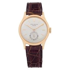 Patek Philippe — Patek Philippe Calatrava 2451 18k Silver Dial 30mm Manual — Watch — resale