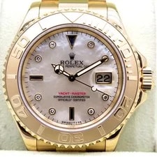 Rolex 16628 Yachtmaster 18K Yellow Gold With Mother of Pearl Diamond Sapphire di 3