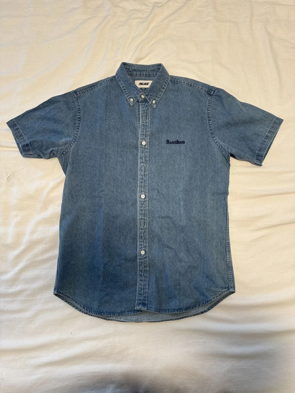 Palace — Palace Jeans Short Sleeve Button Down — streetwear — resale