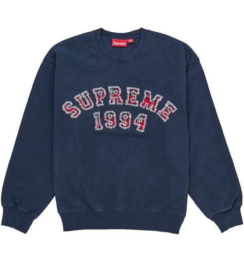 Supreme Plaid Arc Crewneck 4