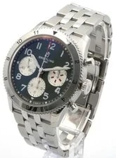 Breitling Classic AVI 42mm Green Curtis Warhawk Bracelet A233802A1L1A1 2