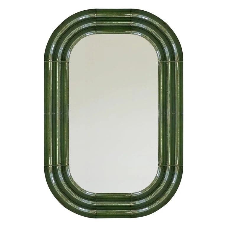 Pani Jurek — Customized Ceramic Mirror 'Elo' By Pani Jurek, 150x120, Green — decorative_object — resale