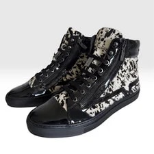 Versace — Versace Collection Pony Hair High Top Medusa NEW — Sneaker — resale