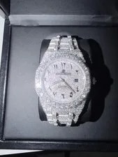 Audemars Piguet Silver Diamond Automatic With Original Box 3