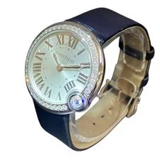 Cartier Ballon Bleu W4BL0002 Stainless Steel 30mm Silver Dial Quartz #WPW032 2