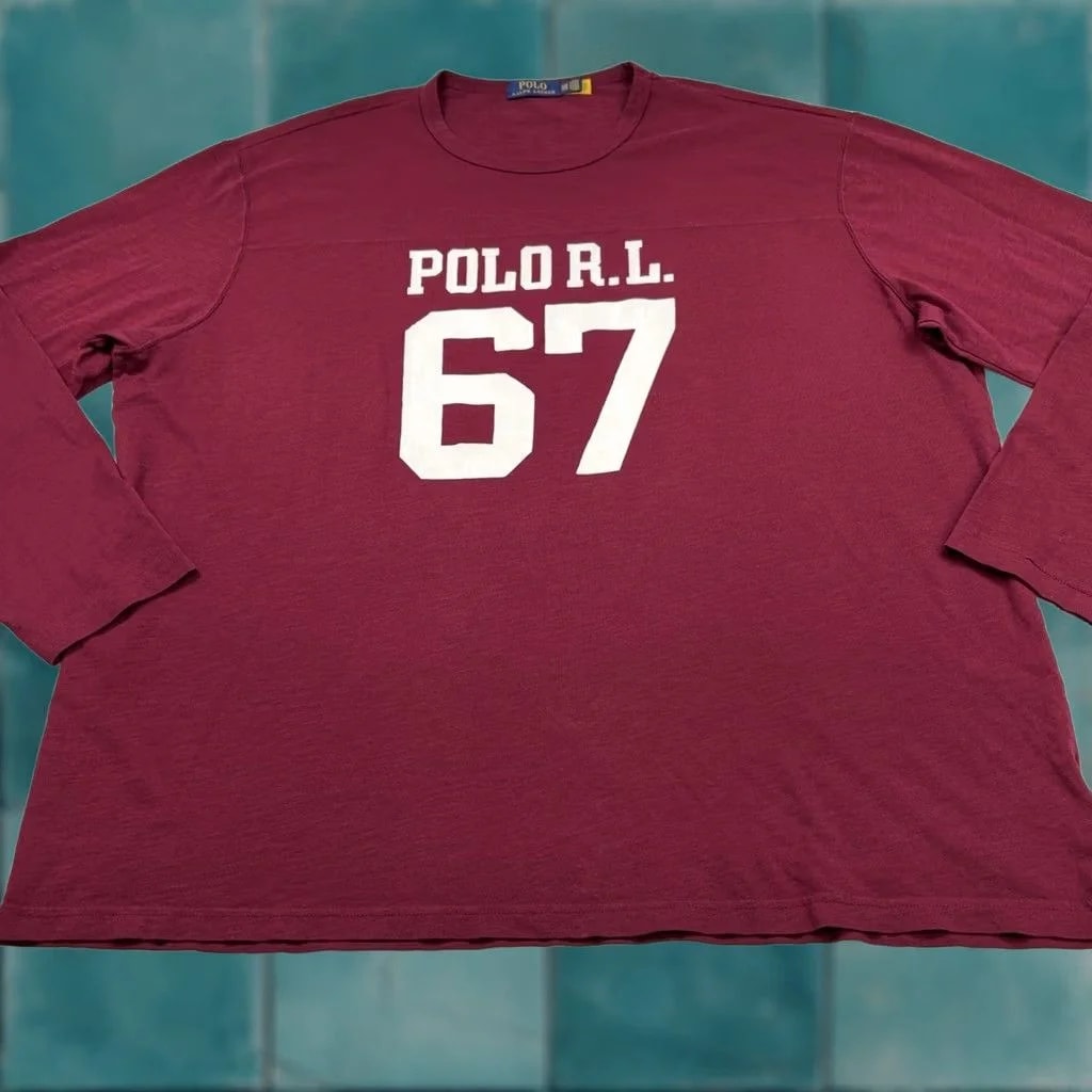 Polo Ralph Lauren — Polo Ralph Lauren Shirt Big 2XB Long Sleeve Crew Neck Logo 67 — streetwear — resale