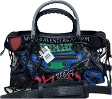 Balenciaga — Authentic Balenciaga Graffiti Classic City — Handbag — resale