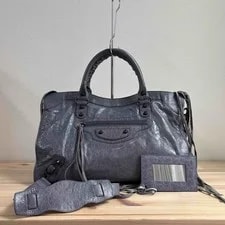 Balenciaga — Balenciaga the City 24cm×37.5cm Motorcycle — Handbag — resale