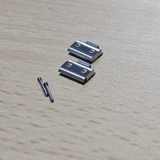 Cartier Santos Galbee SM Band YG SS 2-Row Colorful Inlay From Japan 4
