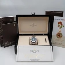 Patek Philippe Nautilus 5990/1A-011 Blue Dial Travel Time Chronograph -- Full SE 3