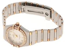 Omega Constellation Diamond Bezel Mini Half Bar 1367.30 22mm White Dial #DW1797 3