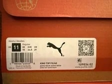 Puma King Top Fg/ag Soccer Cleats 109034 02 Boots 11 3