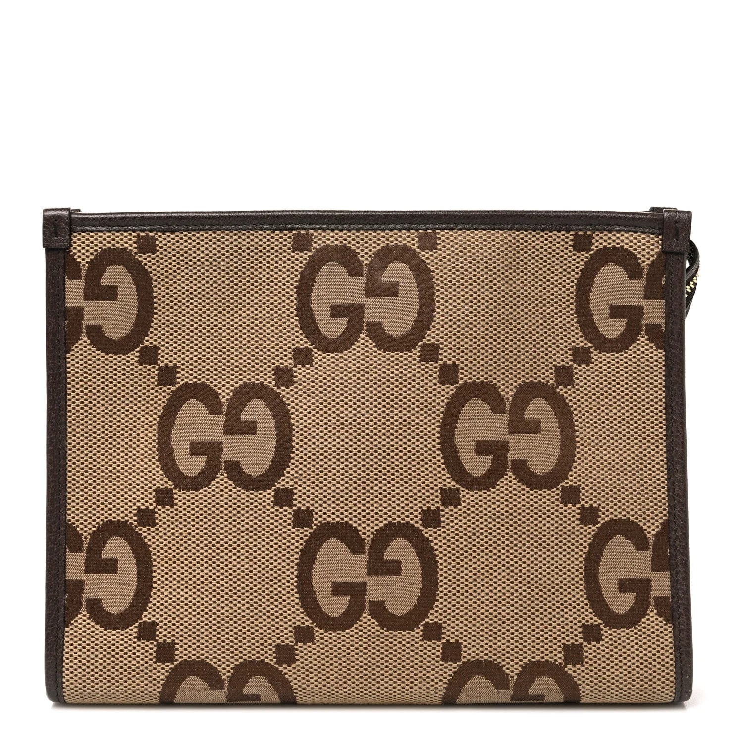 Gucci — Jumbo GG Textured Dollar Pouch New Acero New Acero — Accessory — resale