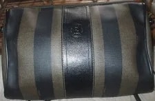 Fendi — Fendi Pequin Stripe Crossbody — Handbag — resale
