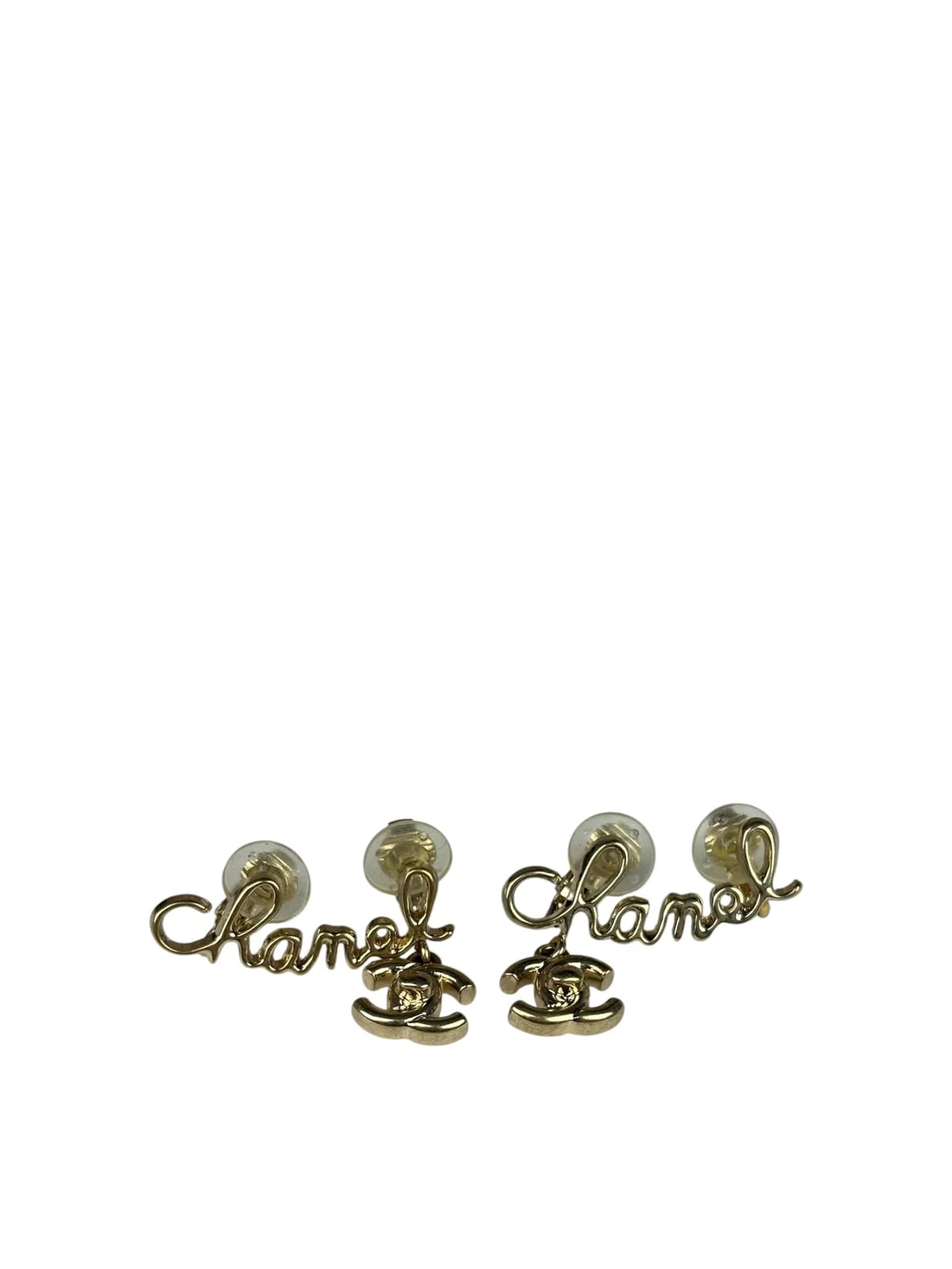 Chanel — Chanel Tone Cursive CC Climber Clip-On — Jewelry — resale